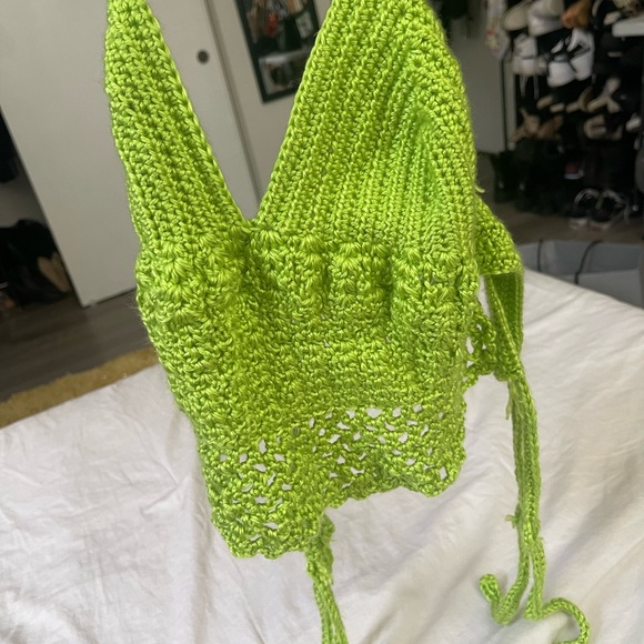 Hand Knit Crop Top - Picture 2 of 3